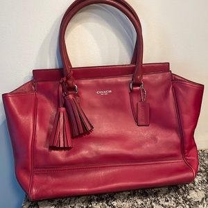 COACH Red Leather Candace Bag